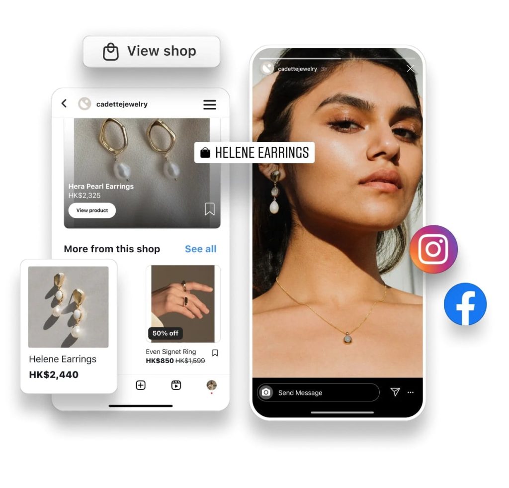 A story where an influencer shows the product in use